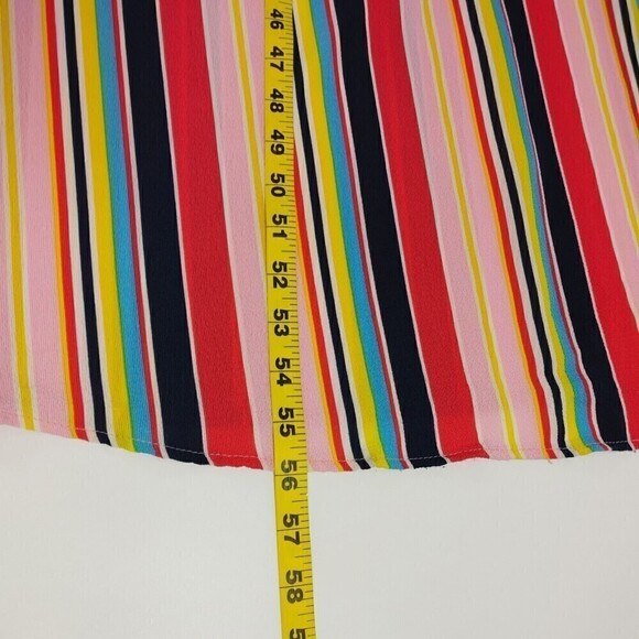 Hyped Unicorn Maxi Dress Womens Medium Multicolor Striped Slip Relaxed Fit USA - Picture 11 of 13